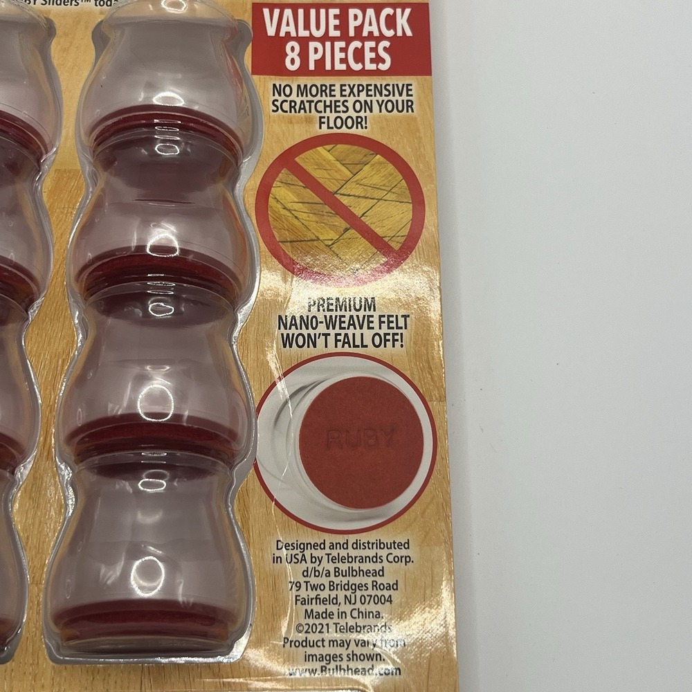2x-Ruby Sliders As Seen On TV by BulbHead 8 Pack (16 Total) NEW - Picture 7 of 8